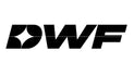 Black 'DWF' logo on a white background